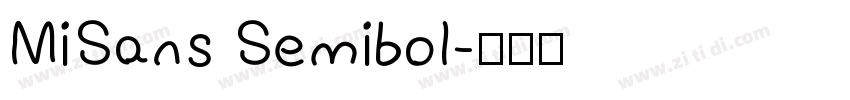 MiSans Semibol字体转换